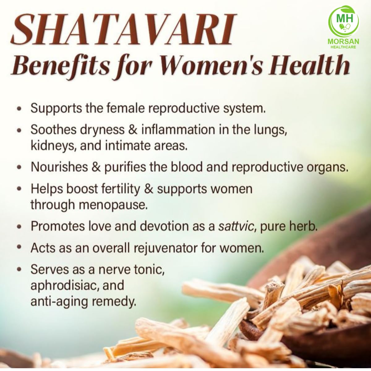 Premium Shatavari sixty count vegan capsules container displaying ingredient details.