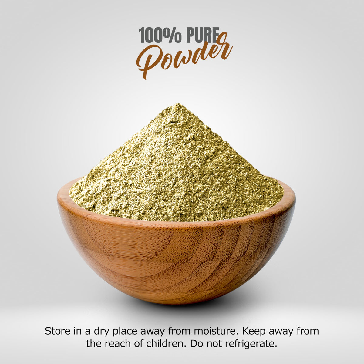 Close up of pure Shatavari root powder texture