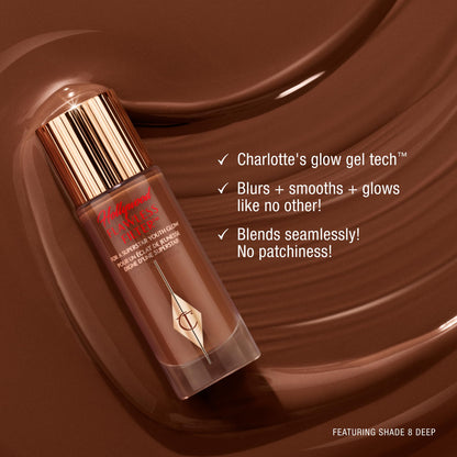 Charlotte Tilbury sheer coverage blurring face primer bottle profile