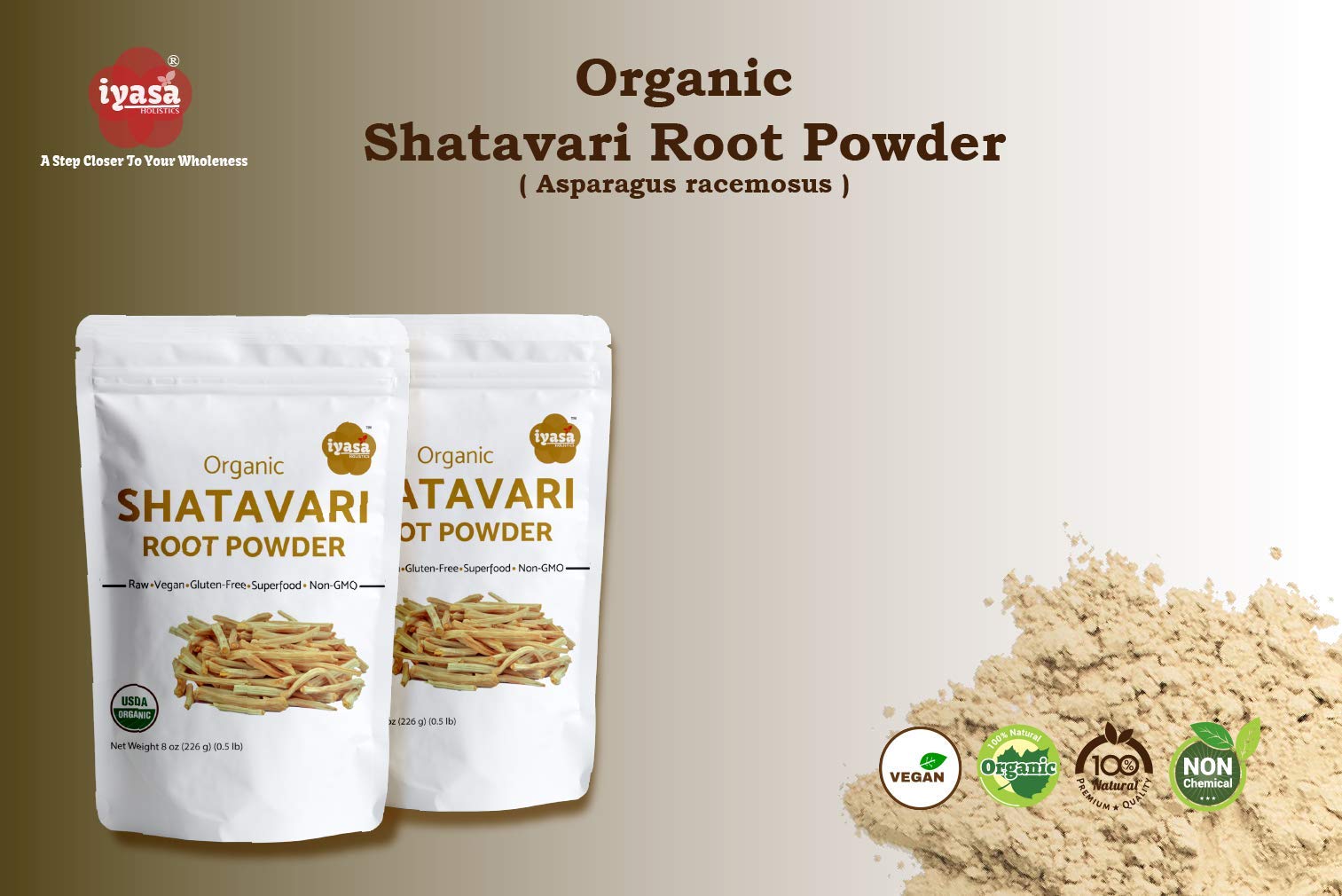 Authentic USA imported Ayurvedic Shatavari root powder 4 Ounce