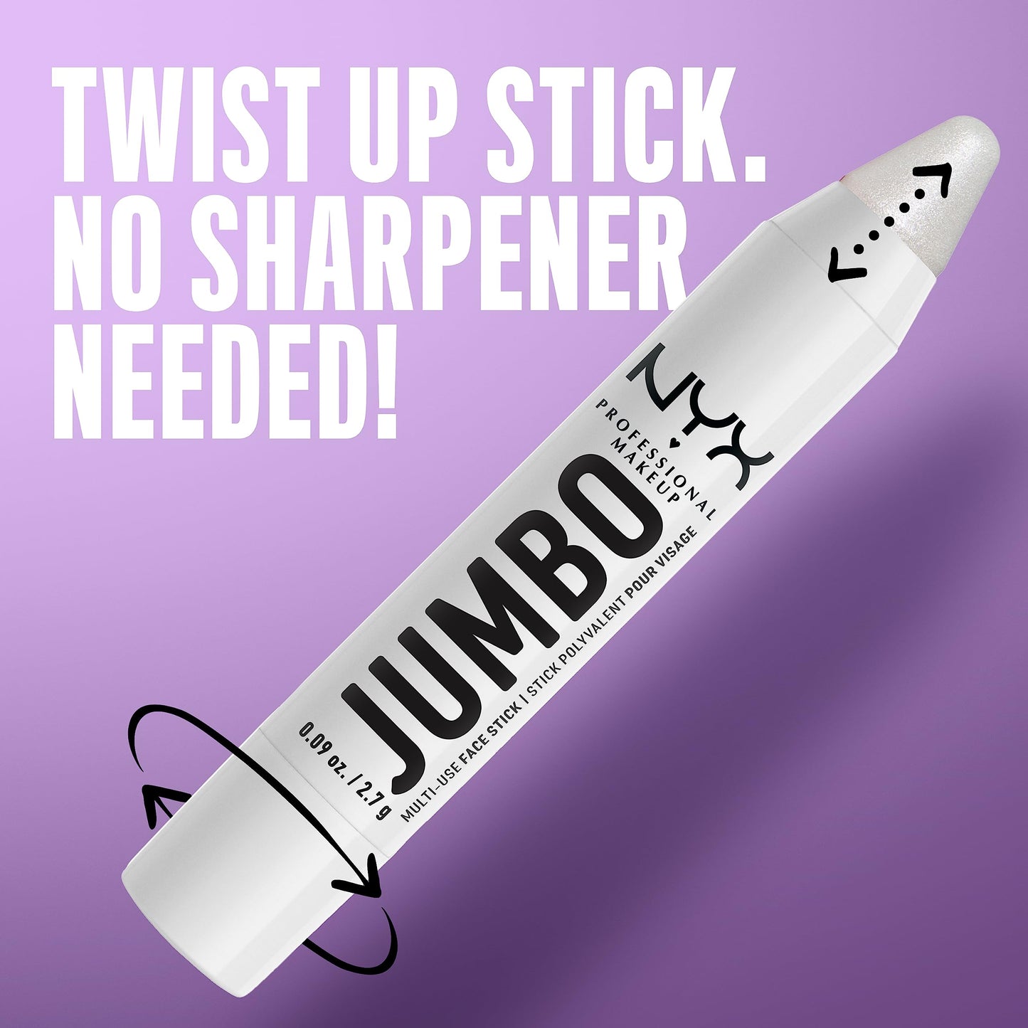 NYX Professional Makeup twist up illuminator stick with jojoba oil ingredient highlight
