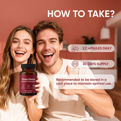 Back label of Berseg liver purification supplement detailing recommended daily capsule dosage