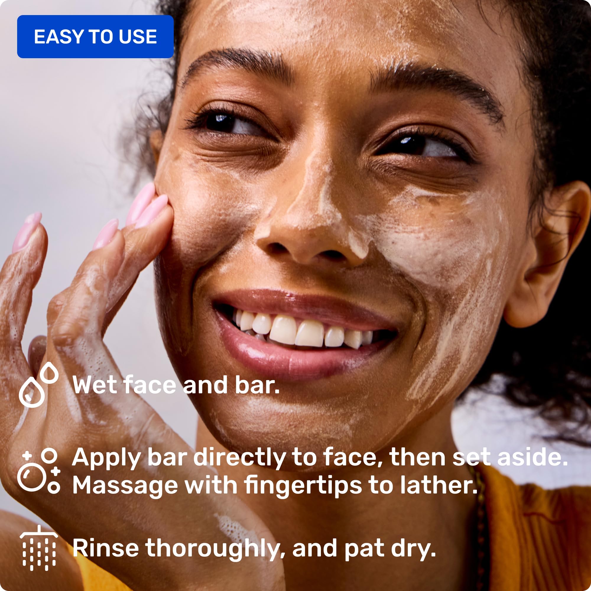 Ethique hydrating face cleanser packaging side profile