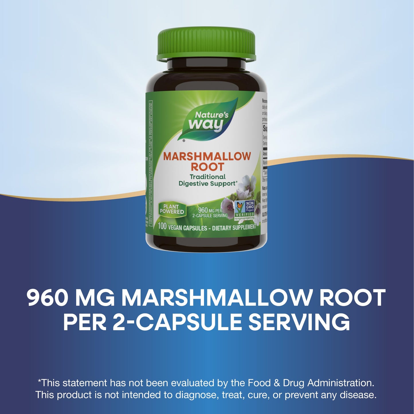 Authentic Natures Way imported digestive supplement bottle