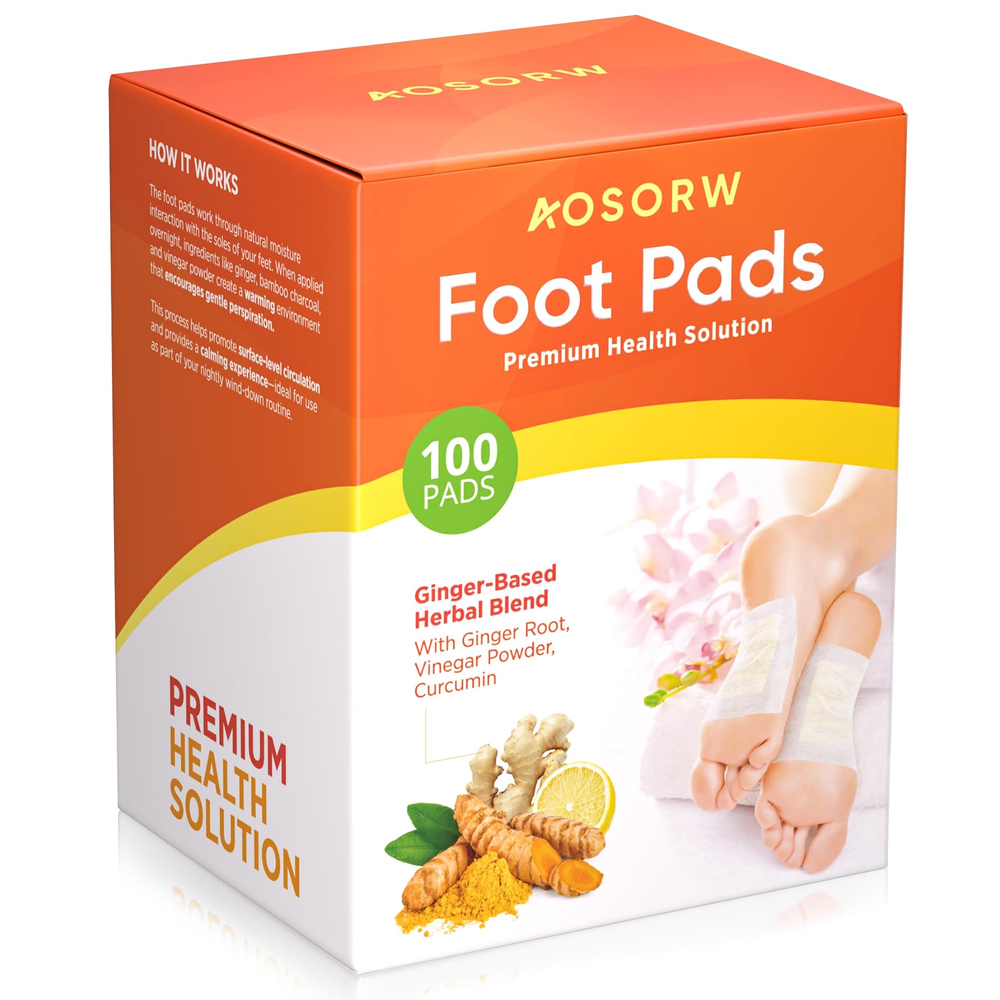 Full box contents of the one hundred count authentic imported herbal foot care kit
