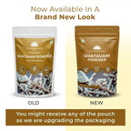 Saptamveda premium shatavari root powder packaging for lactation support
