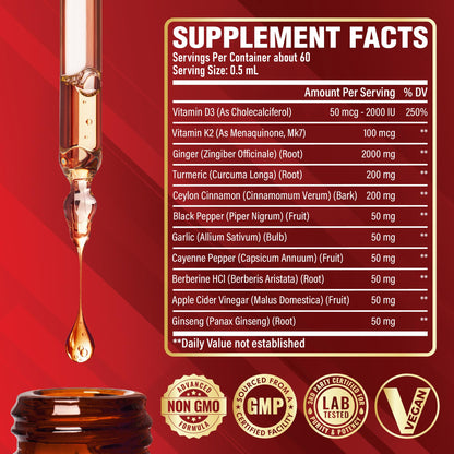 Satoomi 11in1 liquid drops with dropper showing authentic dietary supplement liquid