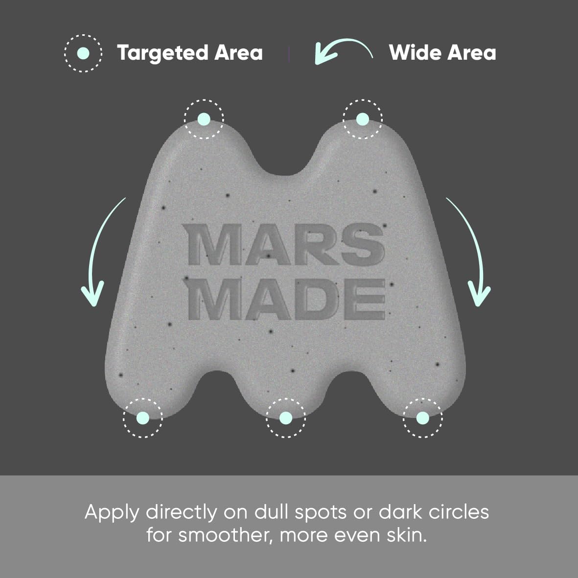 Mars Made facial cleansing bar held in hand for scale