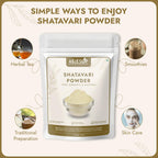 AEJESOP Shatavari adaptogen powder being mixed into warm milk