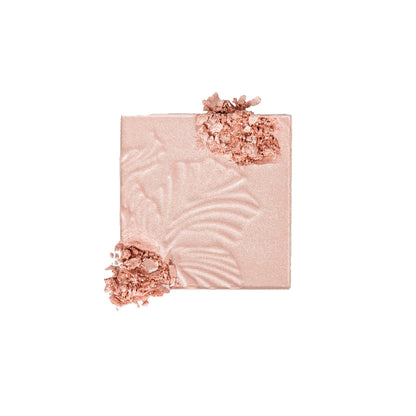 Wet n Wild pink rose gold face highlighter powder open palette texture