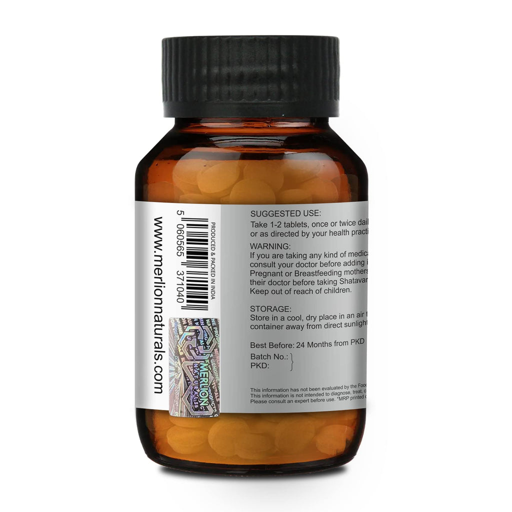 Authentic Merlion Naturals Shatavari supplement bottle for women wellness