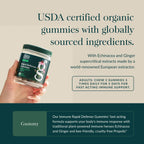 Gaia Herbs organic propolis and echinacea formula back packaging instructions