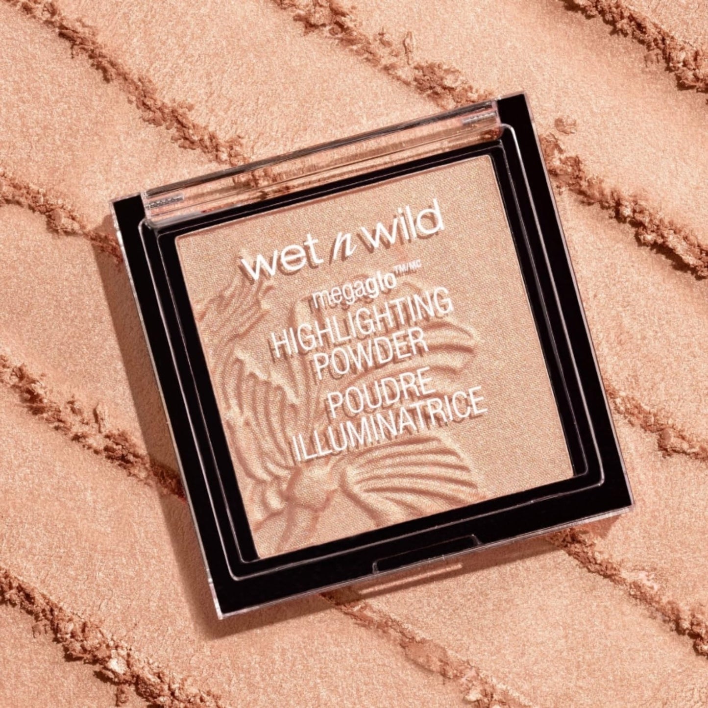 Blossom Glow shade dewy finish face illuminating powder swatches