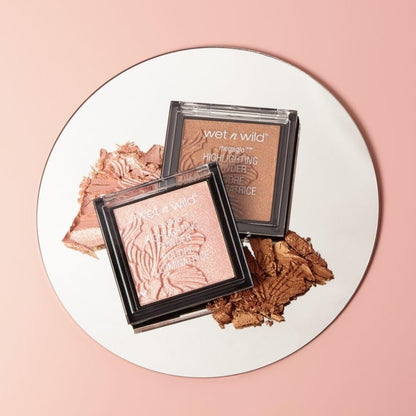 Premium imported shimmering face cosmetic powder for bridal makeup glow