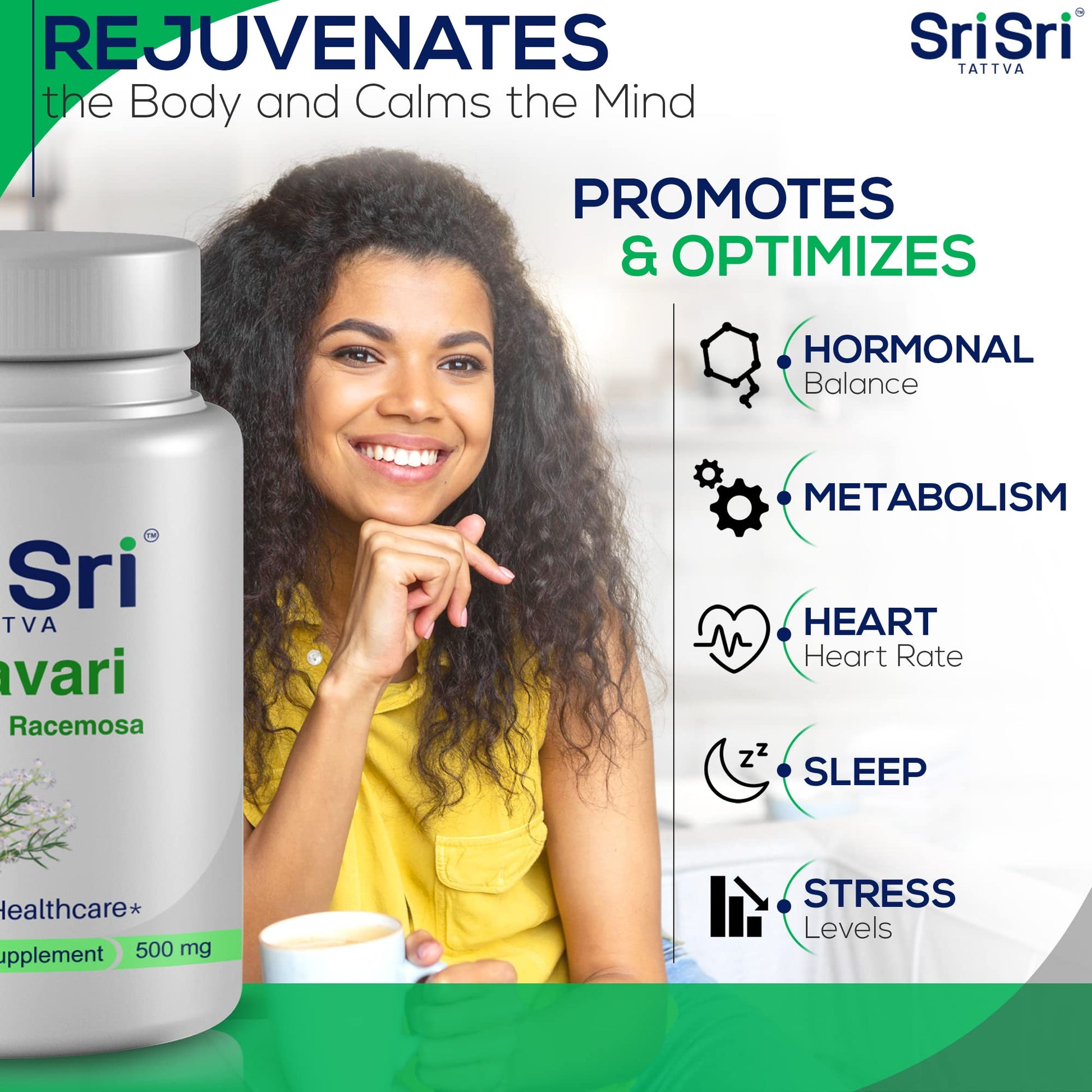 Capsule size reference for Sri Sri Tattva Shatavari