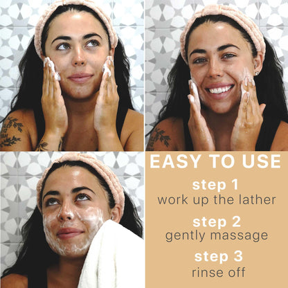Beauty by Earth skincare bar soap packaging with organic ingredient list