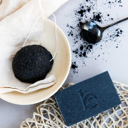 Natural black soap cleanser for men and women with sensitive skin