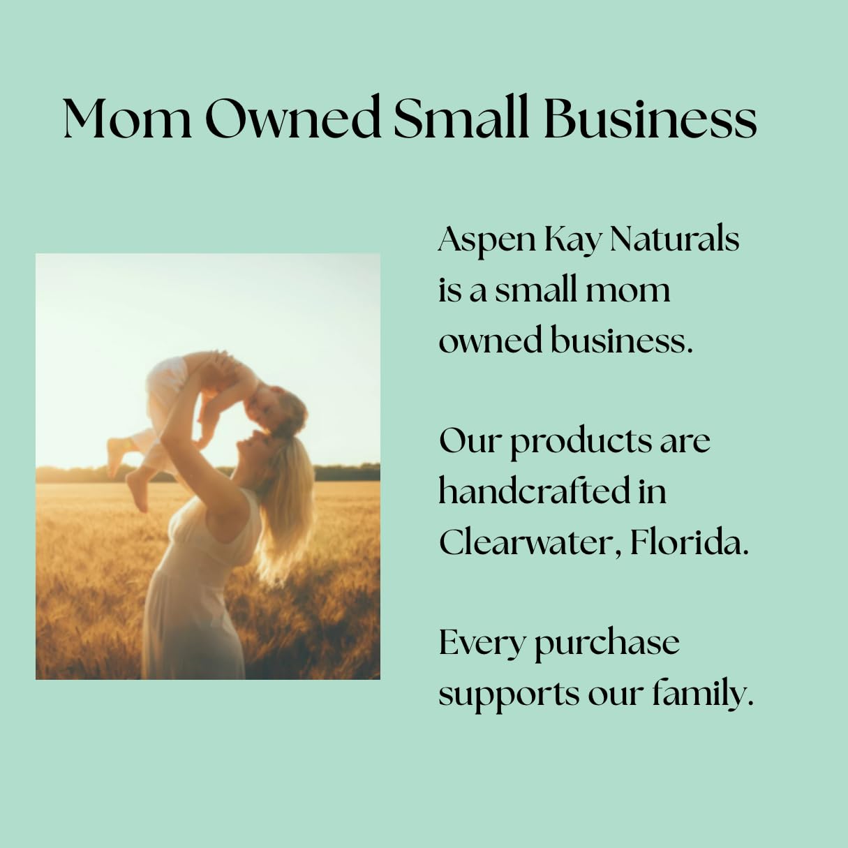 Back label showing organic ingredients list of Aspen Kay Naturals soap