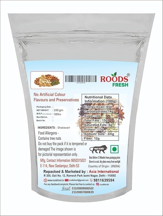 Gunmala premium Ayurvedic Shatawar roots for natural lactation support and immune health.