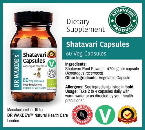 Dr Wakdes Shatavari bottle with Ayurvedic certification