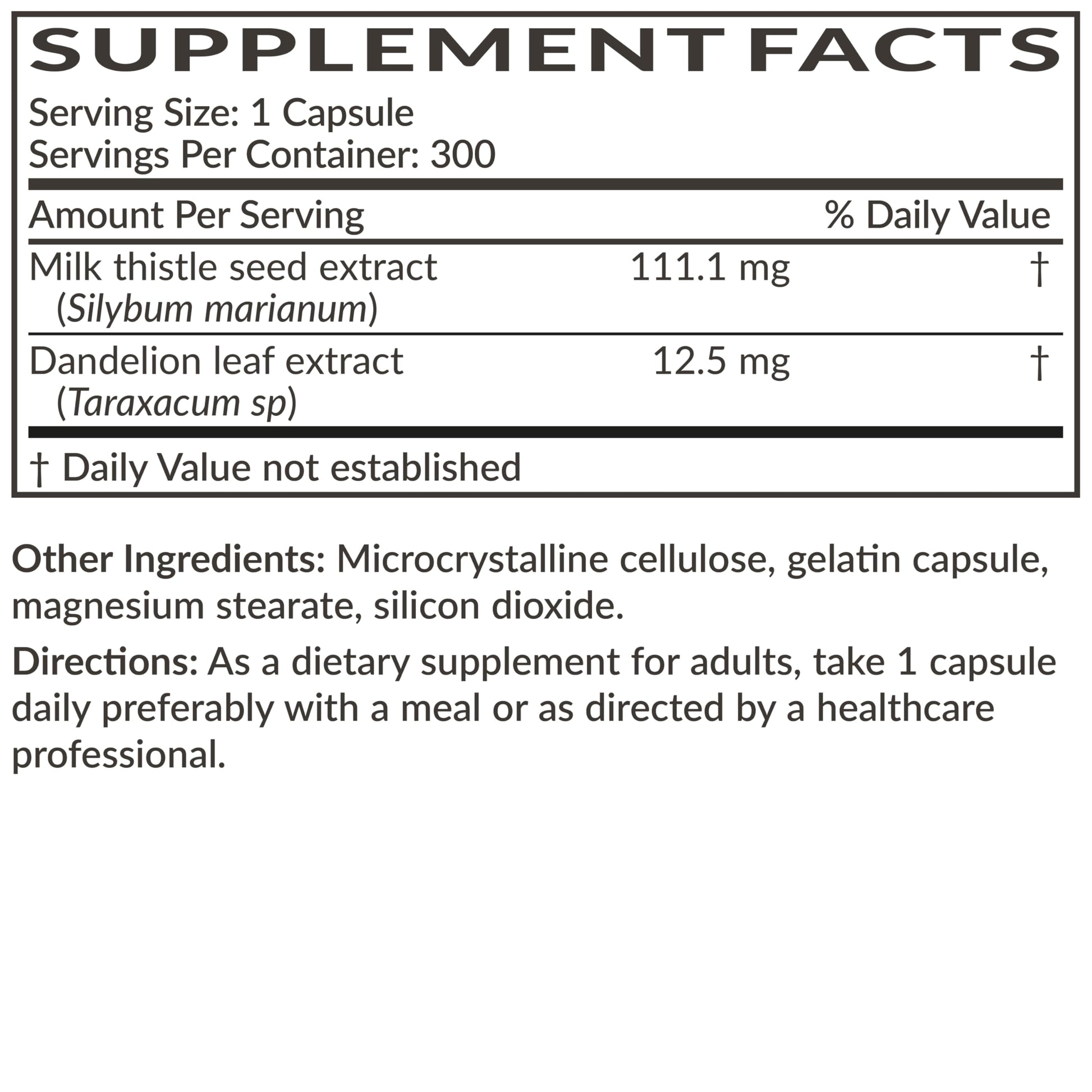Futurebiotics non GMO and gluten free liver support supplement packaging close up