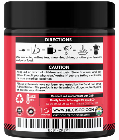 Mecisco daily wellness supplement jar placed upright for reproductive health care
