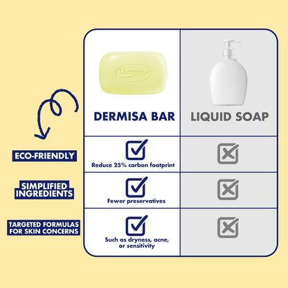Dermisa botanical cleansing bars showing the complete multi pack setup for daily skincare.
