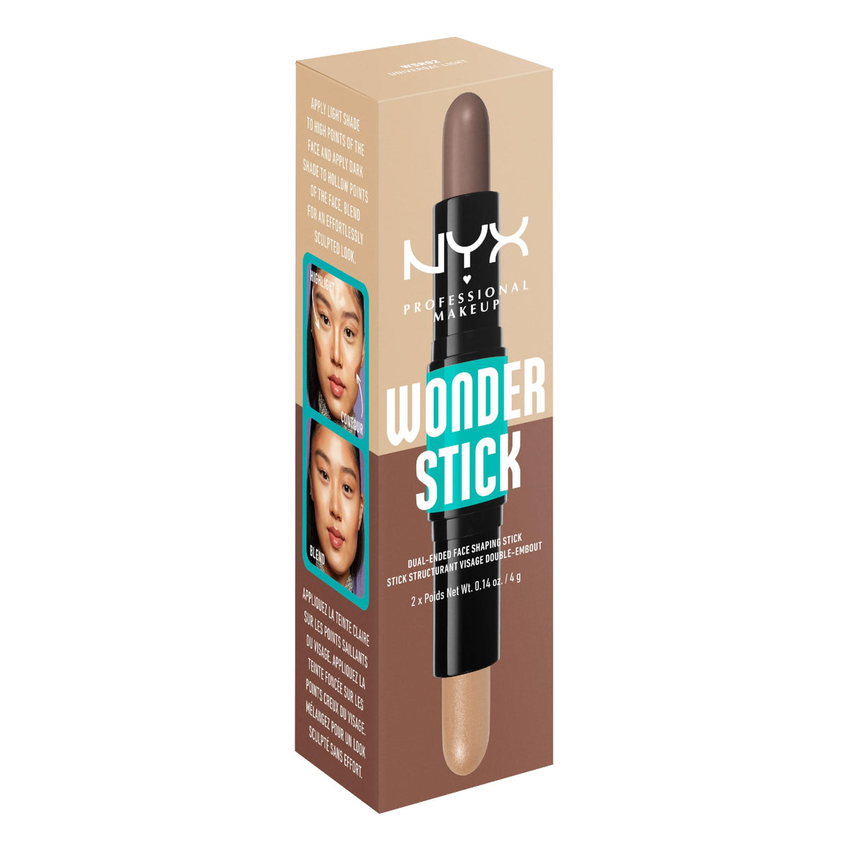 Travel friendly compact size of Nyx face sculpting tool