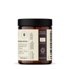 Imported Erbology shatavari powder three point two ounce jar contents close up view.