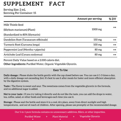 Side view of PAYAOCZ high bioavailability liquid drops displaying organic certification and non-GMO statement