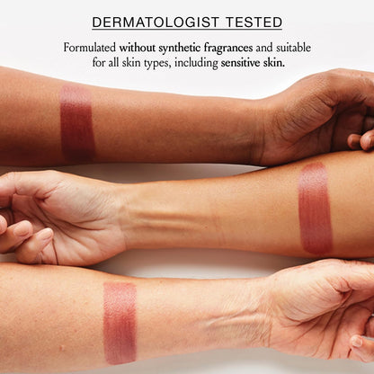 Authentic USA imported BOOM beauty stick color swatched on hand