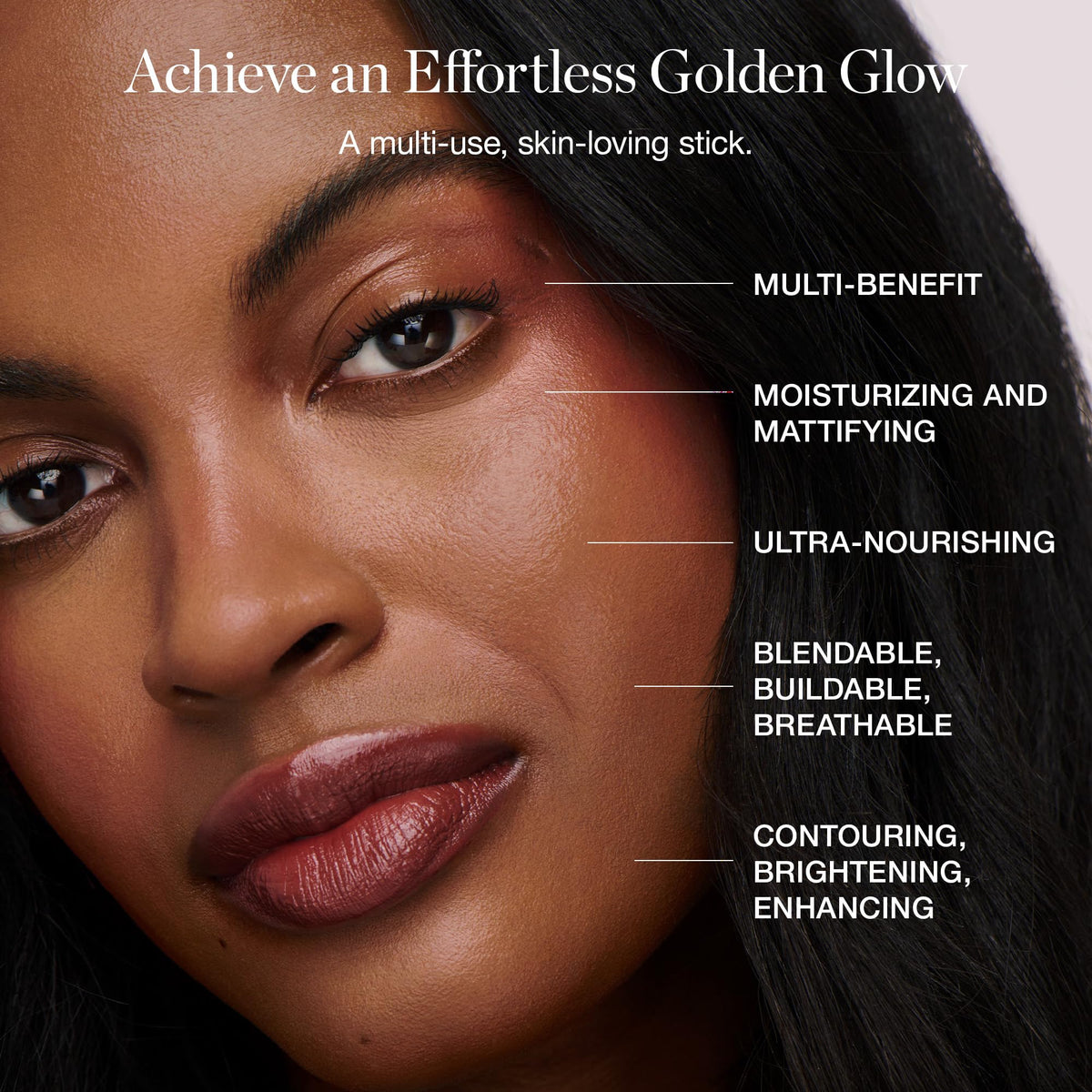 Ogee blush stick shade and creamy finish view