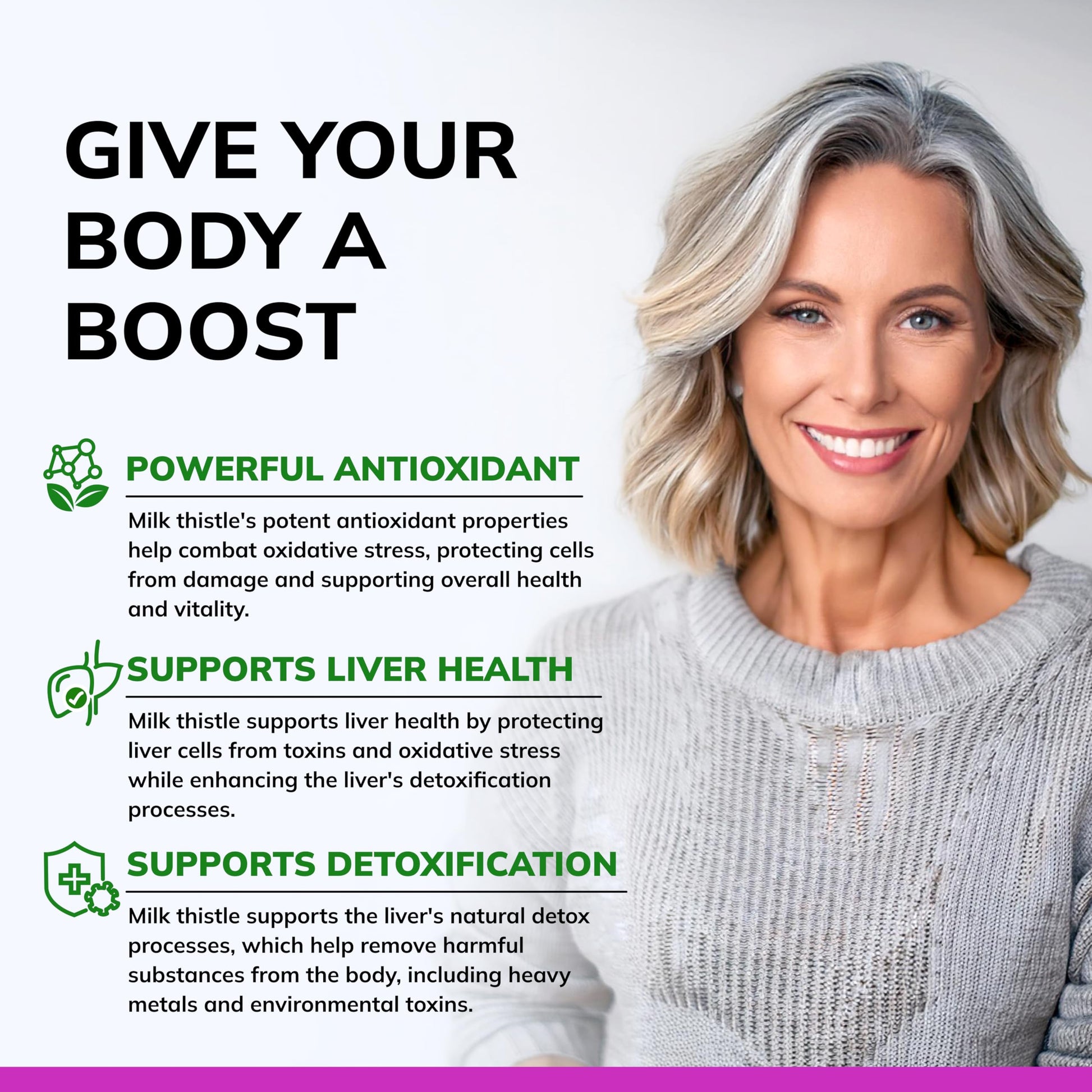 ASquared Nutrition clean vegetarian milk thistle capsules ingredients panel