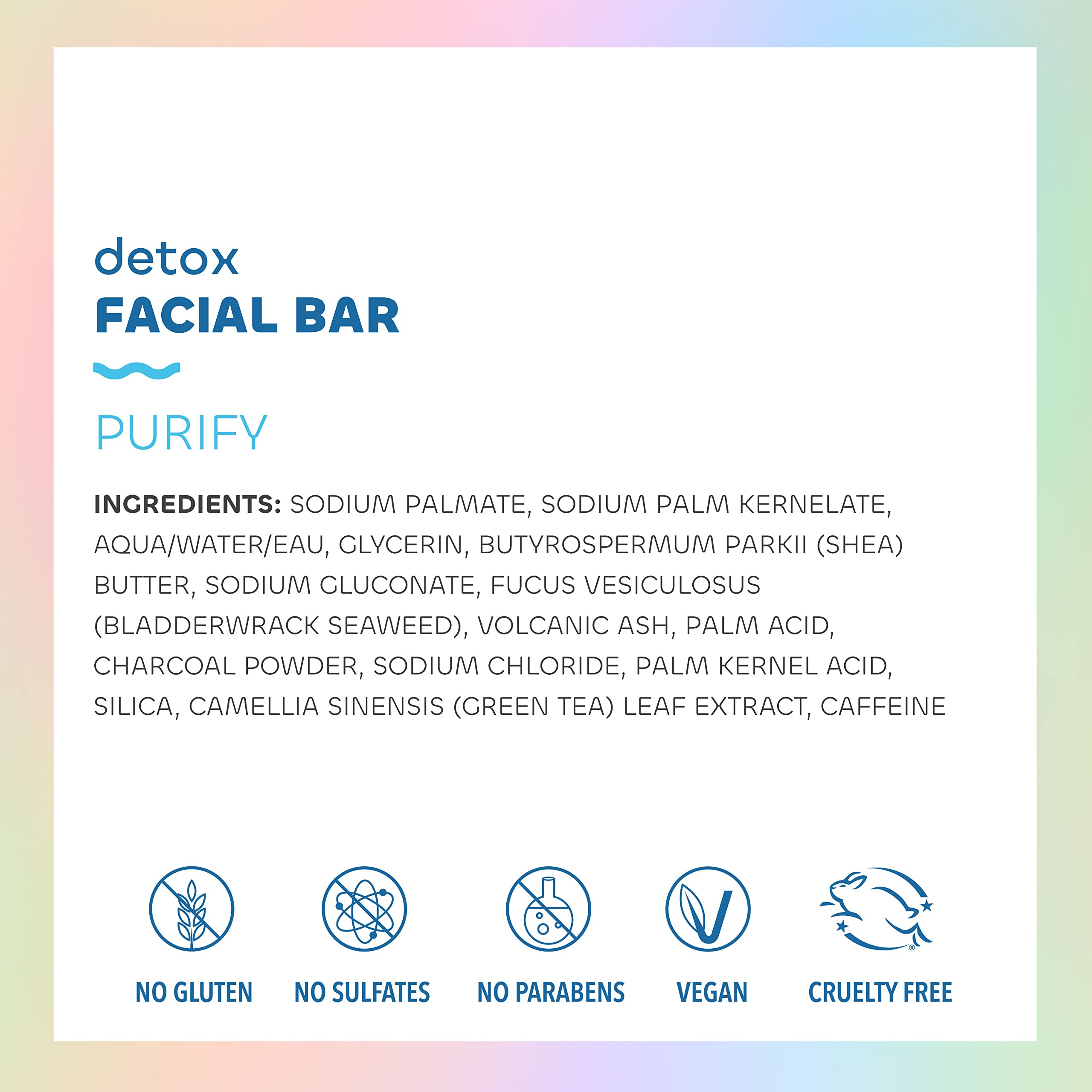 Sustainably harvested seaweed and volcanic ash detox face soap texture