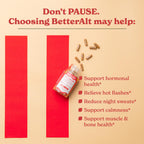 Imported Better Alt Shatavari pills for hot flashes and night sweats relief