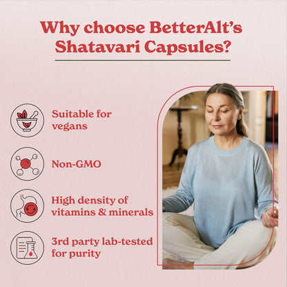 Better Alt natural estrogen support capsules ingredients label close up