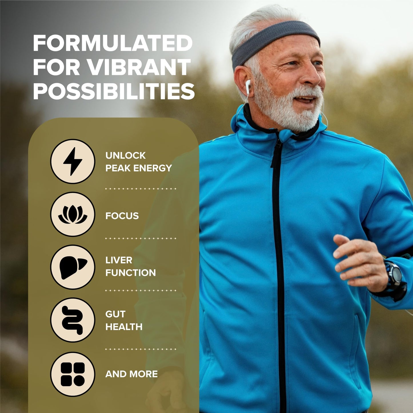 Organic milk thistle extract with beet root and artichoke capsule count display
