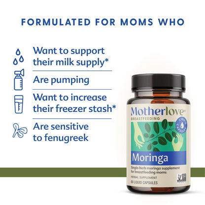 Motherlove organic breastfeeding support capsules nutritional facts label
