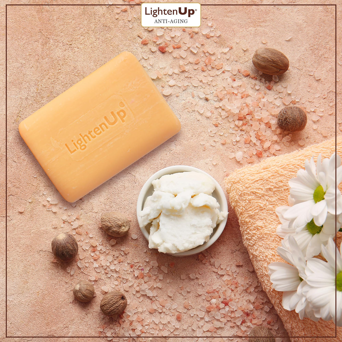 Mino Plus Omic Lighten-Up Anti-Aging Cleansing Bar lifestyle view