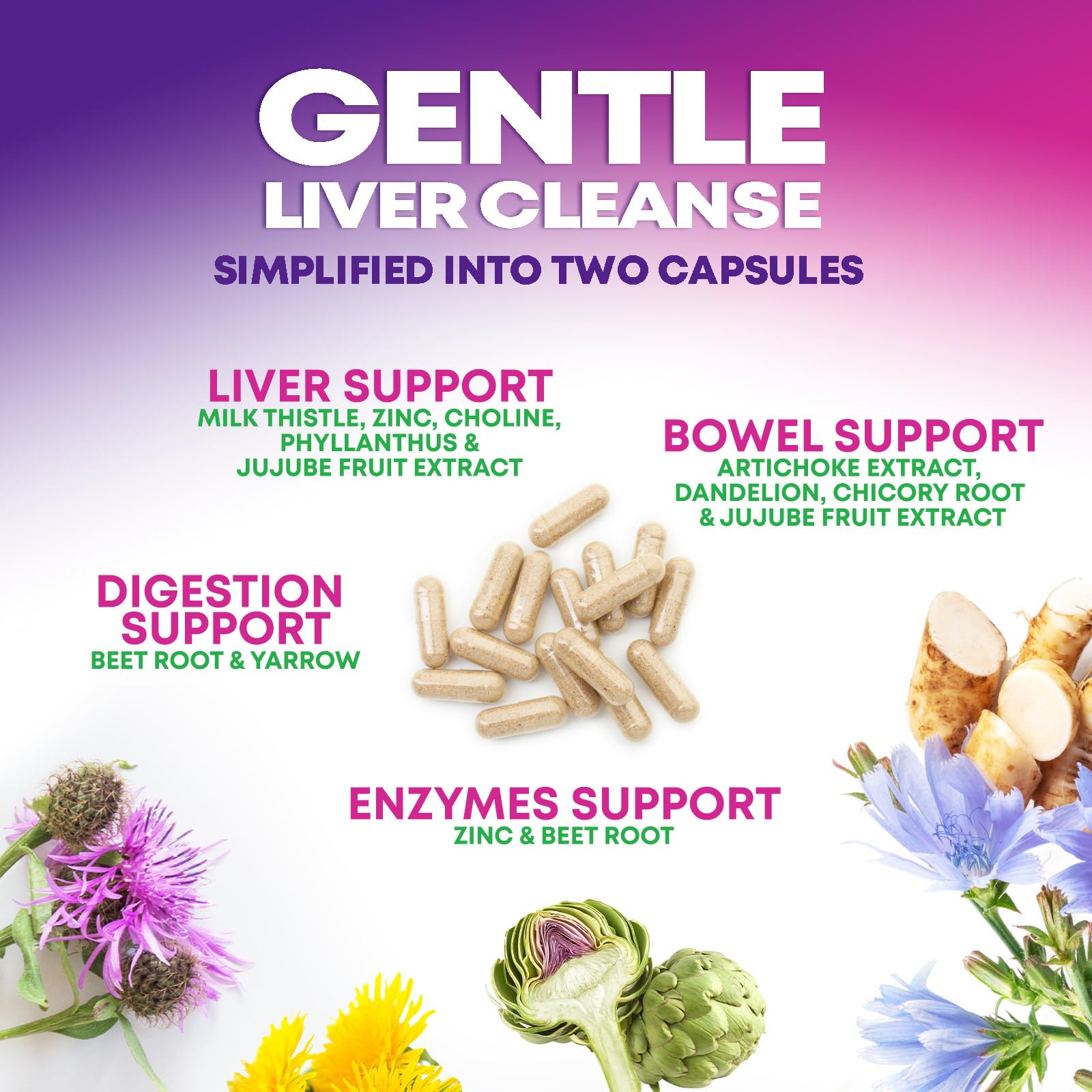 Authentic health nutrition naturals dietary supplement packaging for natural liver defense and daily detox