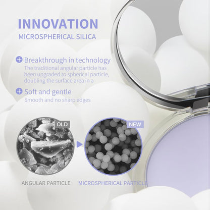 Chillab Lavender Matte Powder showing zero white cast on diverse skin tones