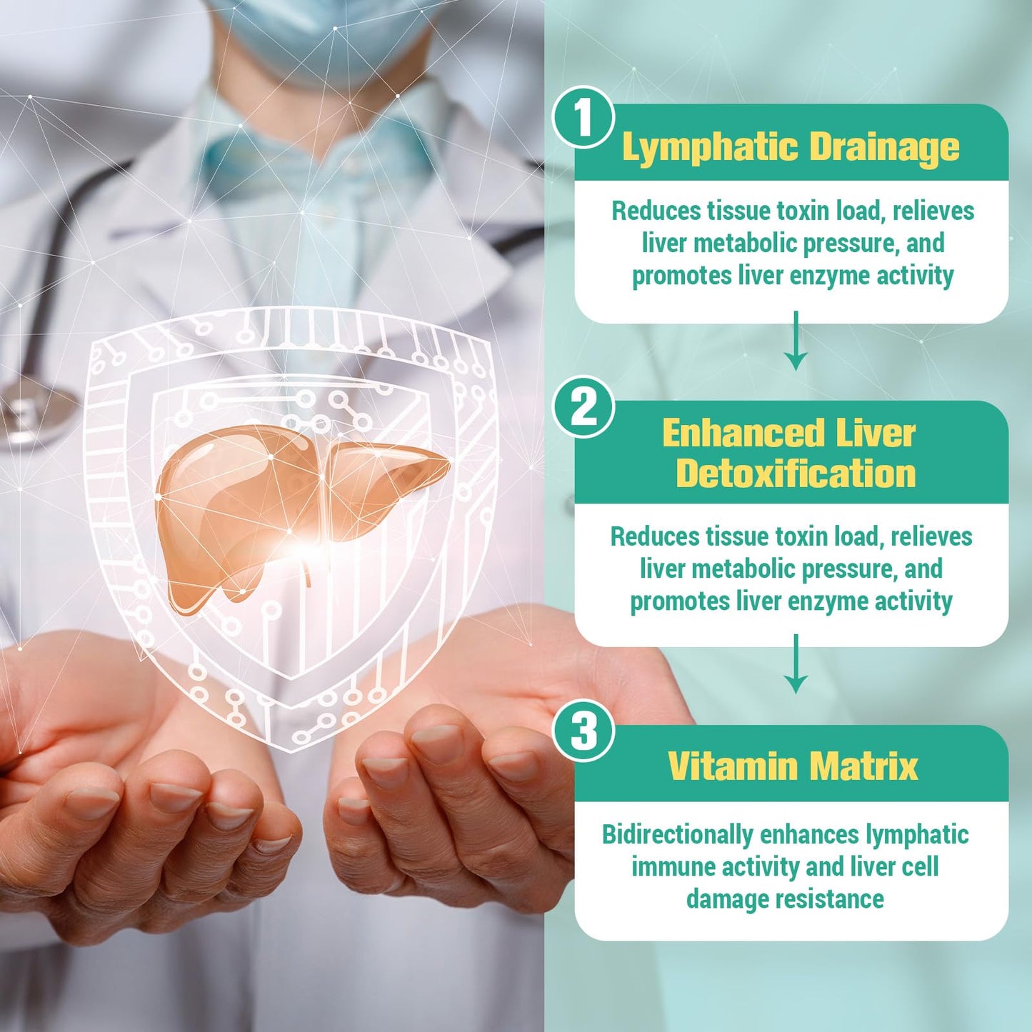 Totaria twenty-in-one detox formula packaging showing dietary compliance certifications
