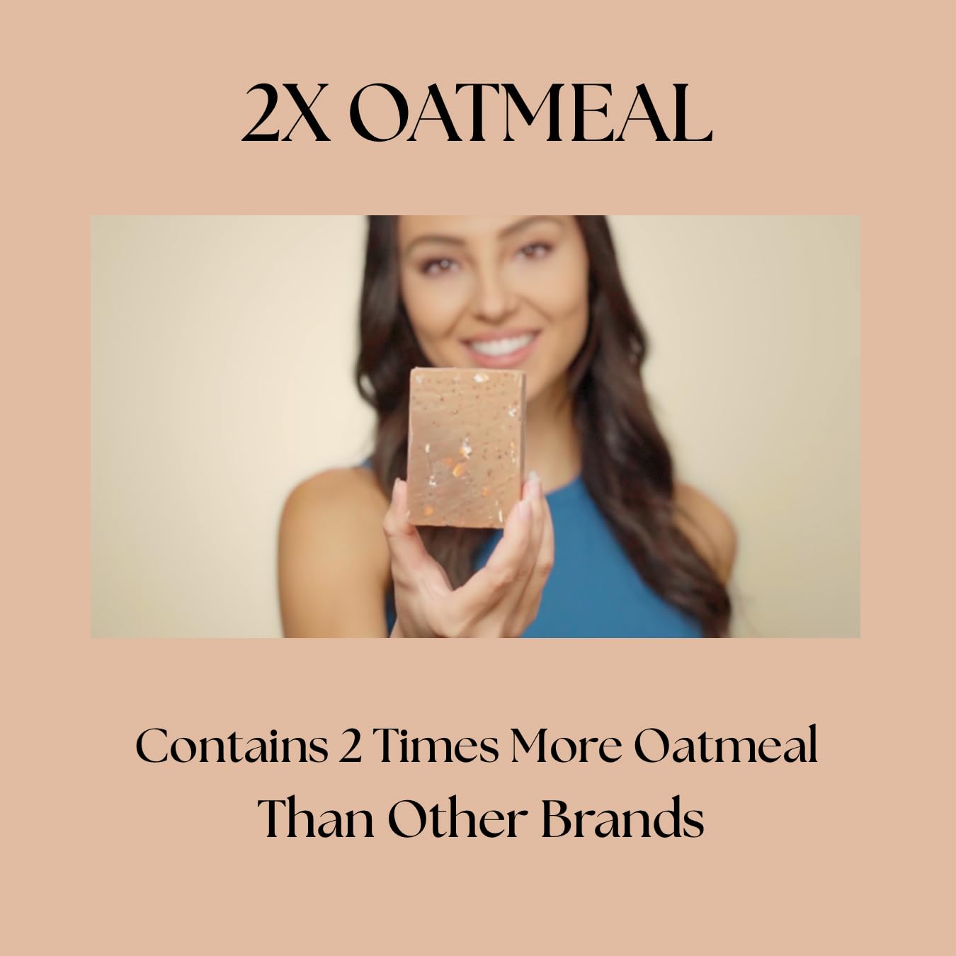 Handcrafted USA imported oatmeal and honey soap bar for sensitive skin
