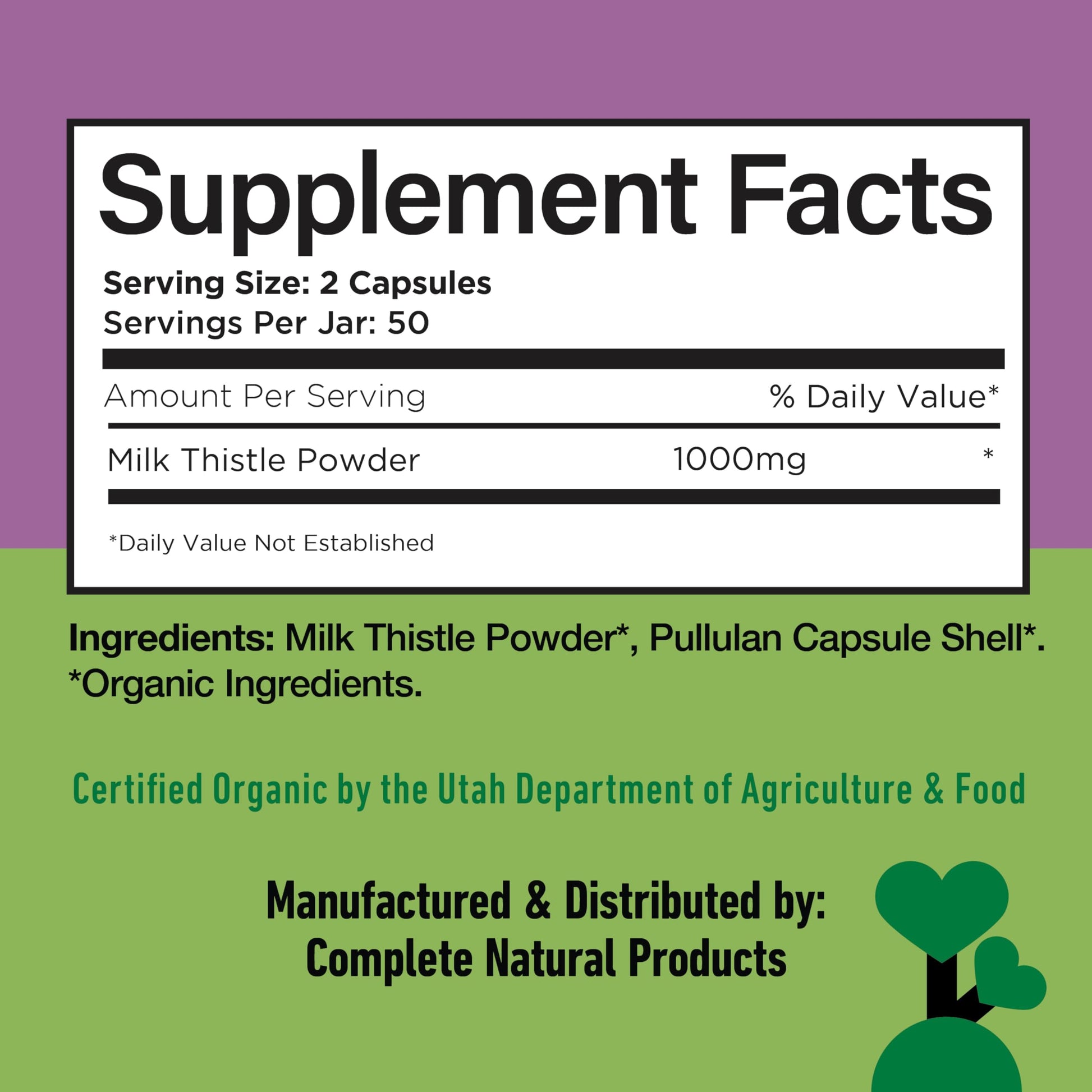 Premium liver health supplement bottle showing 100 capsules count text clearly