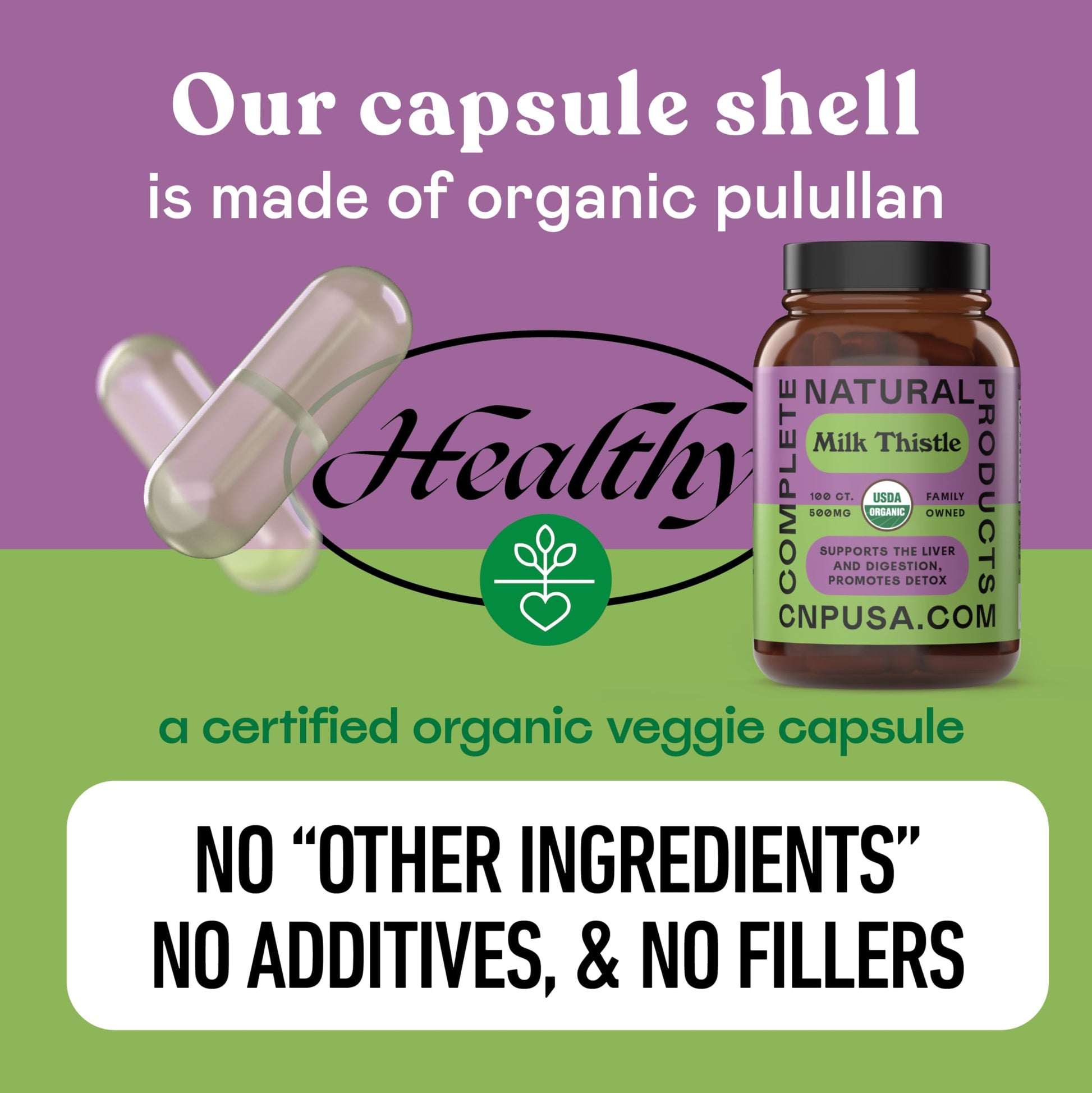 Complete Natural Products silymarin herbal extract dietary supplement for metabolic wellness