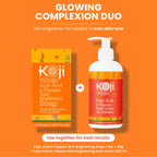 Authentic Koji White imported skincare product display