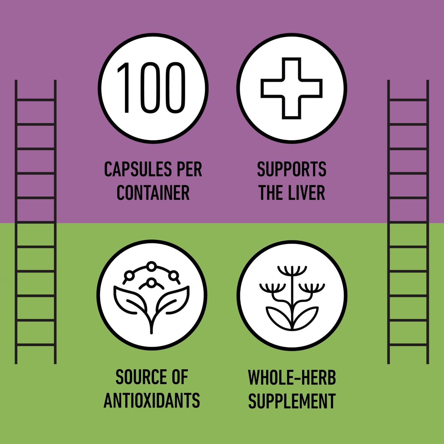 Authentic organic milk thistle seed powder capsules by Complete Natural Products