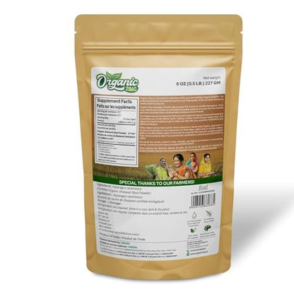 Organic Zing Shatavari Powder fine texture food grade root supplement