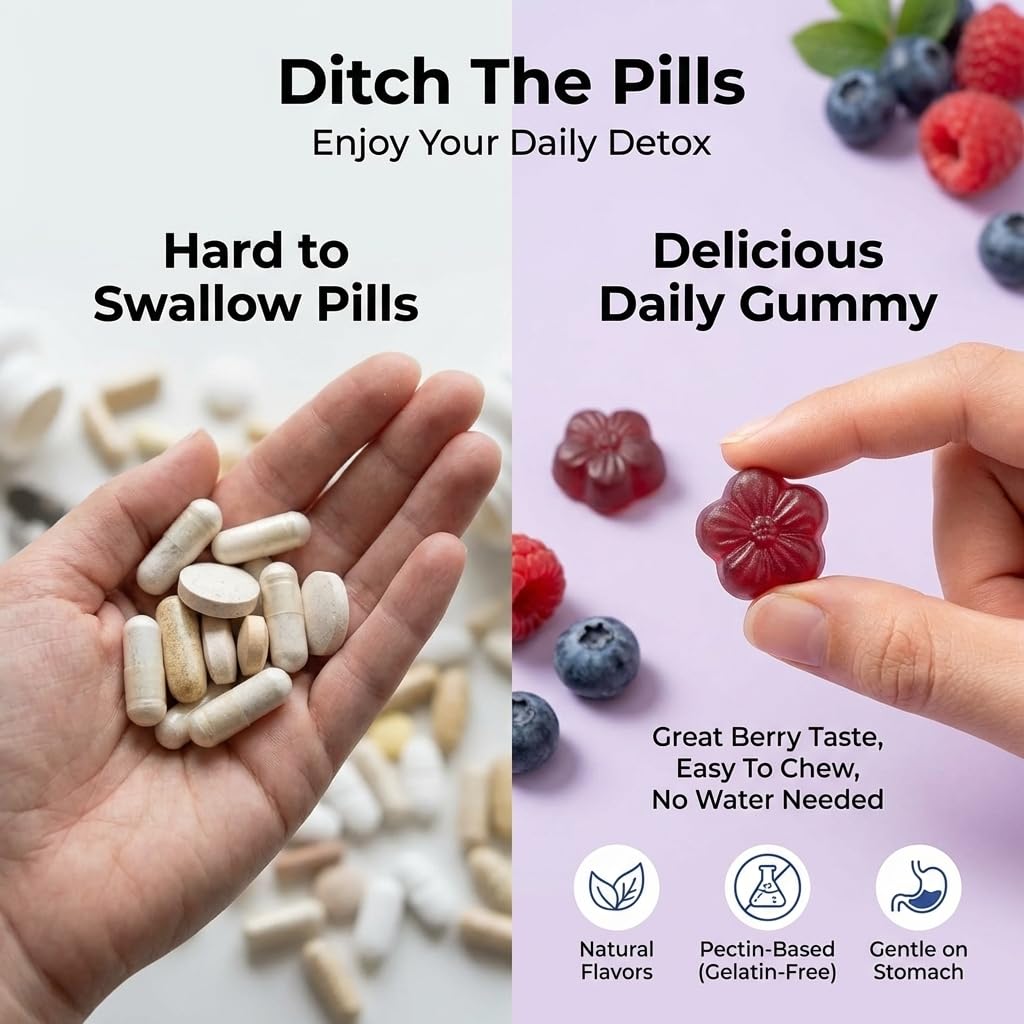 Back label of Purify Life milk thistle gummies listing silymarin extract ingredients