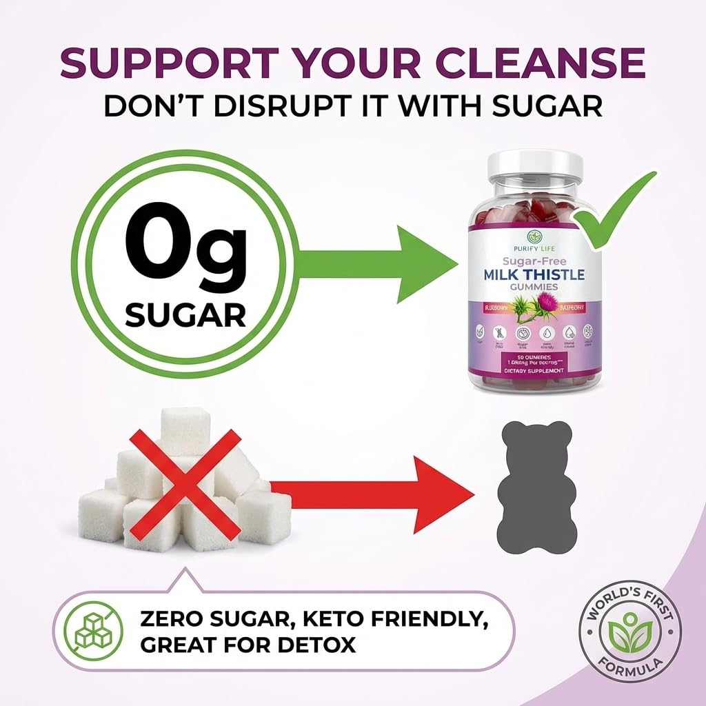 Close up of the sugar free and gelatin free seal on Purify Life liver repair bottle